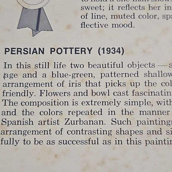 Vintage 1934 Ethelyn C Stewart Persian Pottery Fine Art Signed - Picture 12 of 13